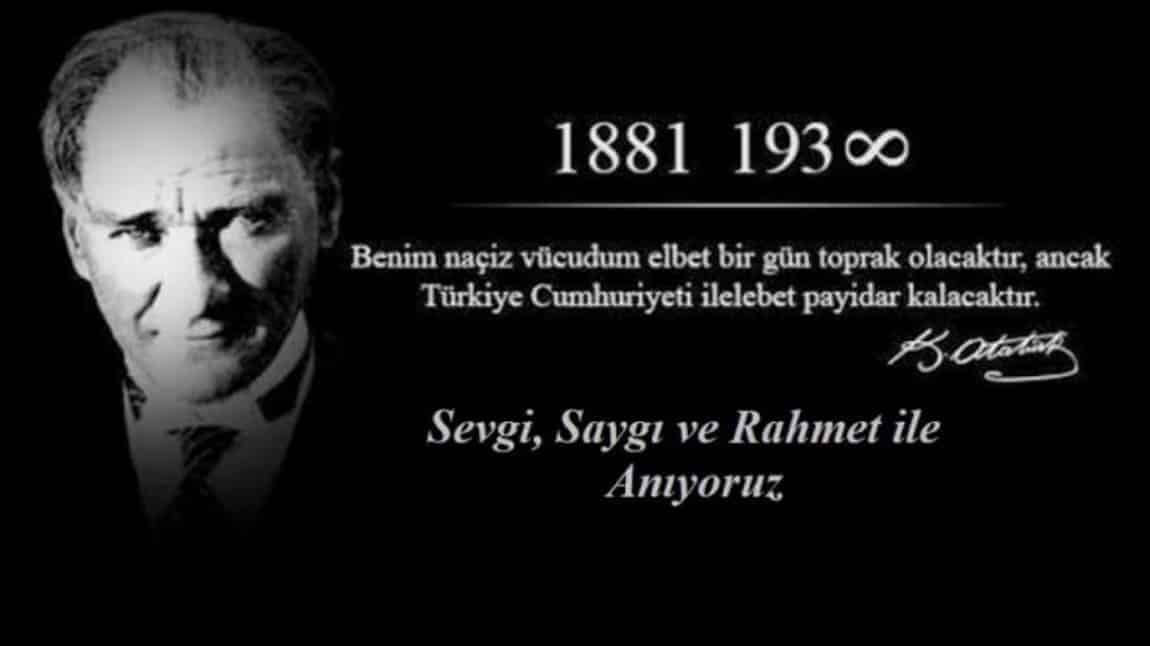 10 Kasım Atatürk'ü Anma Günü ve Atatürk Haftası Kapsamında Panolarımız Hazırlanmıştır. Mustafa Kemal ATATÜRK'ü Saygı ve Rahmetle Anıyoruz...